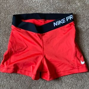 Red Nike Spandex. Barely worn, smoke free house
